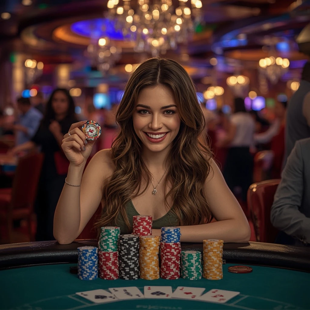 bonus dans les mains de l'homme au casino CASINO WINNER